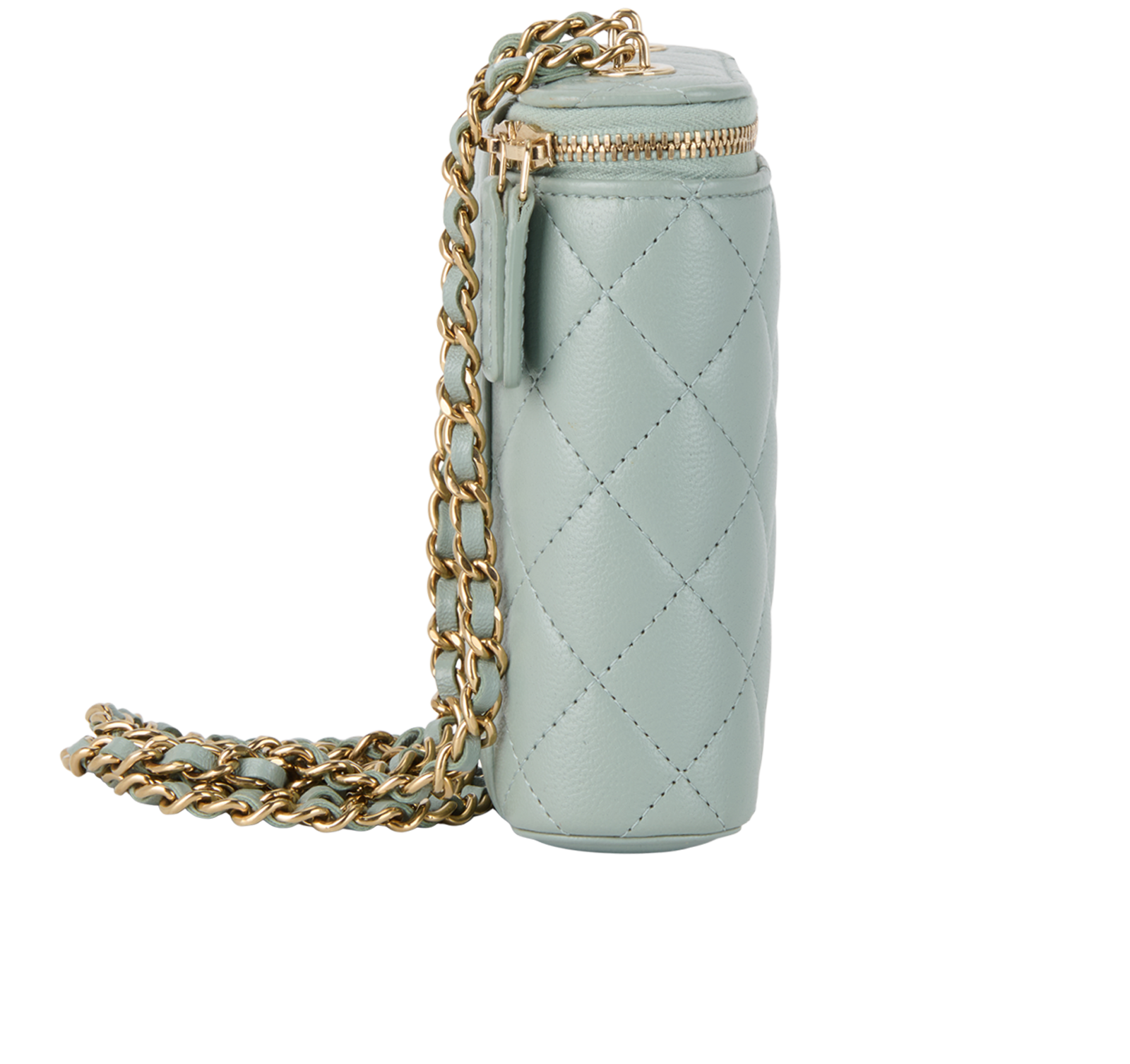 Vanity Crossbody, &pound;1,800, Handbags, Green, Leather, Side view